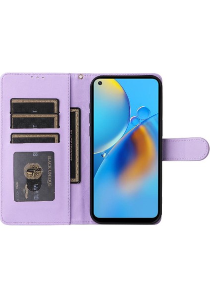 Oppo A74 Için Flip CASE/A95 4g Darbeye Cüzdan Basit Iş Deri (Yurt Dışından) modelleri
