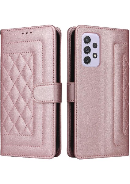 Samsung Galaxy A72 Cüzdan Basit Iş Deri Kılıf Flip Case Için Flip Case (Yurt Dışından)