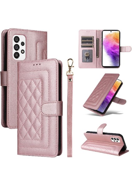 Samsung Galaxy A73 5g Için Flip Case Cüzdan Deri Kılıf Basit Iş (Yurt Dışından)