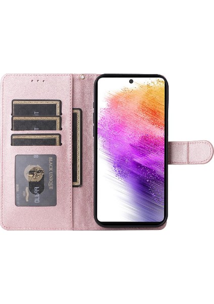 Samsung Galaxy A73 5g Için Flip Case Cüzdan Deri Kılıf Basit Iş (Yurt Dışından)
