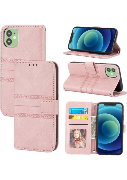 Iphone 11 Için Flip Case Darbeye Koruyucu Kickstand Pu Deri Cüzdan (Yurt Dışından)