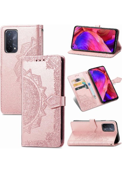 Oppo A54 5g Darbeye Deri Kılıf Için Kılıf Basit Iş Çevirme Kapağı (Yurt Dışından)