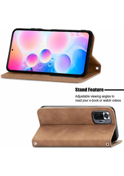 Redmi Not 10 Pro Cüzdan Için Kılıf Basit Iş Kapak Çevirin Darbeye (Yurt Dışından) fırsatları