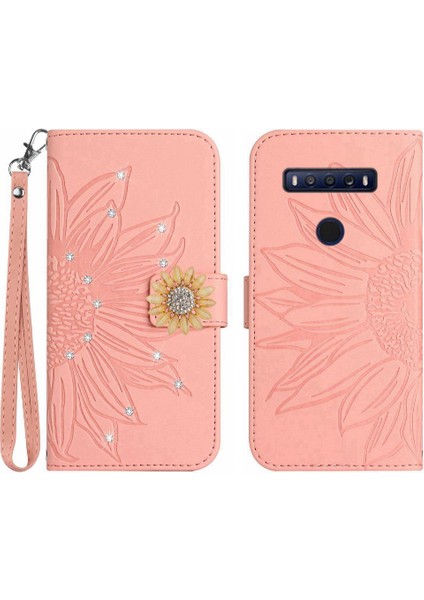 Tcl 10 Se Telefon Kapak Için Kılıf Kart Tutucu Pu Deri Flip Kapak Tpu (Yurt Dışından)