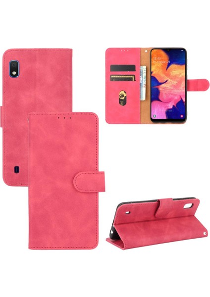 Samsung Galaxy A10 Deri Folio Flip Case Kart Ekleme Tam (Yurt Dışından)