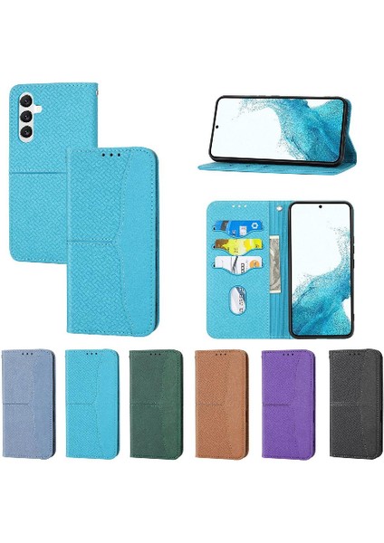 Samsung Galaxy A15 4g/5g Pu Deri Kapak Kredi Kartı Tutucu Flip Case (Yurt Dışından)