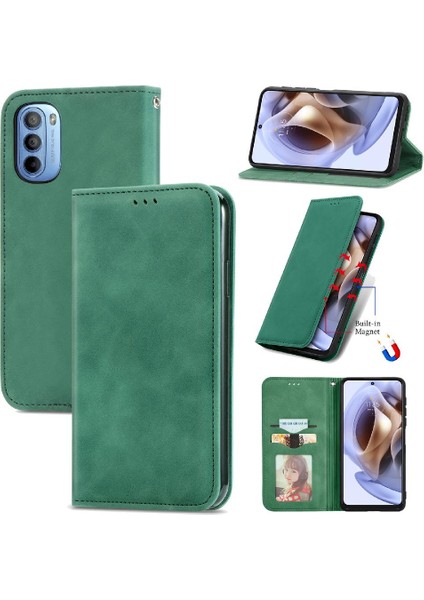 Moto G31 Fermuar Kordon Cüzdan Deri Kılıf Aşk Için Kılıf (Yurt Dışından)
