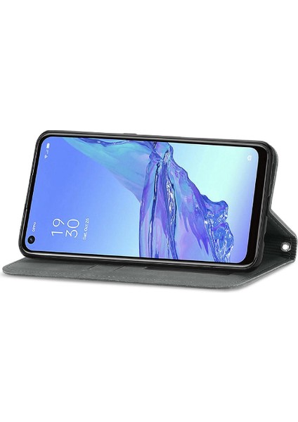 Oppo A53 Için Basit Iş Kordon Cüzdan Kılıf Fermuar (Yurt Dışından)
