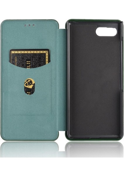 Blackberry Key2 Manyetik Karbon Fiber Deri Folio Flip Case Için Kılıf (Yurt Dışından) fırsatları