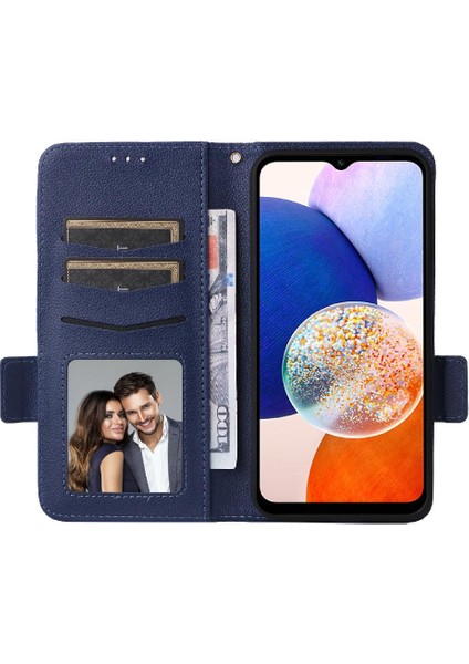 Samsung Galaxy A15 4g/5g Pu Deri Kart Yuvaları Tutucu Yan Toka (Yurt Dışından)