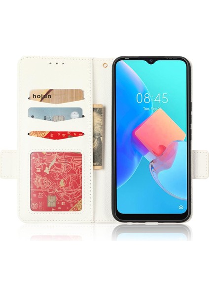 Tecno Spark 8c Yan Toka Pu Deri Cüzdan Manyetik Kart Yuvaları Için Kılıf (Yurt Dışından) fırsatları