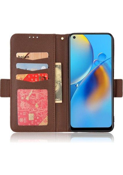 Oppo Için Kılıf A74 4G/A95 4g Manyetik Cüzdan Kart Yuvaları Tutucu Pu Deri (Yurt Dışından) indirimleri
