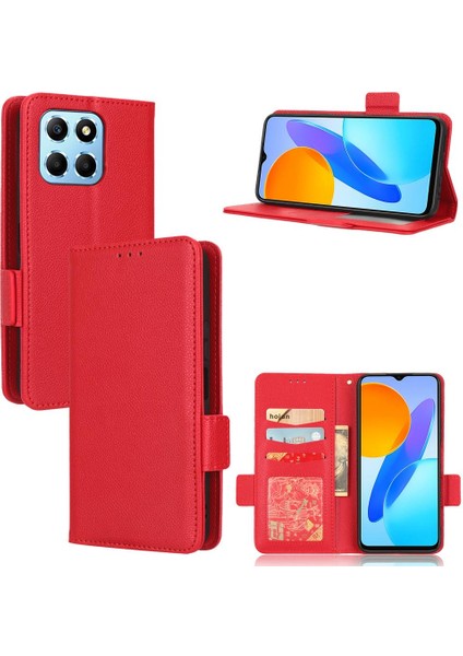 Onur X6 4g Için Kılıf/x8 5g Yan Toka Kart Yuvaları Tutucu Pu Deri Cüzdan (Yurt Dışından)