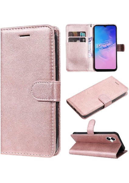 Kart Yuvası ile Samsung Galaxy A05 Için Flip Case Iş Cüzdan Telefon Kılıfı (Yurt Dışından)