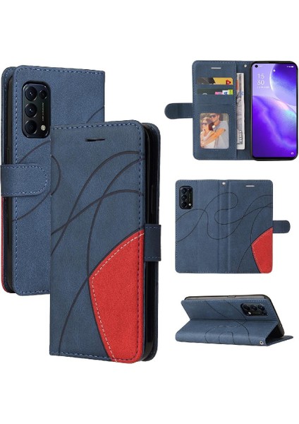 Oppo Reon 5 Kickstand Koruyucu Pu Deri Flip Folio Kılıf Için Kılıf ile (Yurt Dışından) fiyatları
