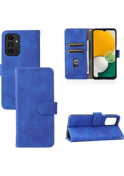 Samsung Galaxy A13 4g Tam Koruma Deri Folio Flip Case (Yurt Dışından)