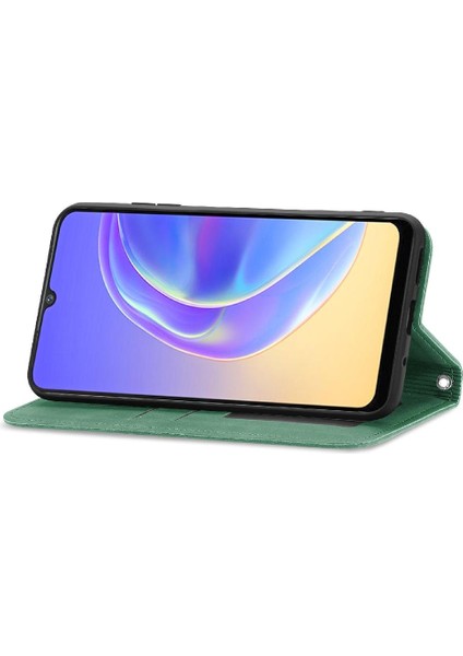 Vivo V21E 4g Için Basit Iş Deri Kılıf Fermuar Kordon Cüzdan (Yurt Dışından) fiyatları