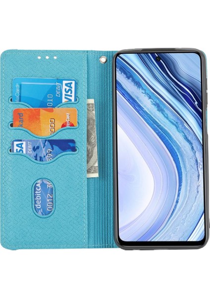 Xiaomi Redmi Için Not 9 Pro Max Kredi Kartı Tutucu Flip Folio Kitap Pu (Yurt Dışından)
