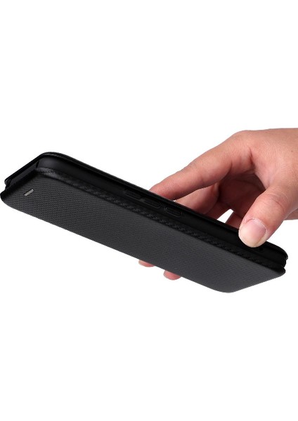 Tcl 20R 5G/20AX Tam Koruma Manyetik Karbon Fiber Kart Flip Için Kılıf (Yurt Dışından)