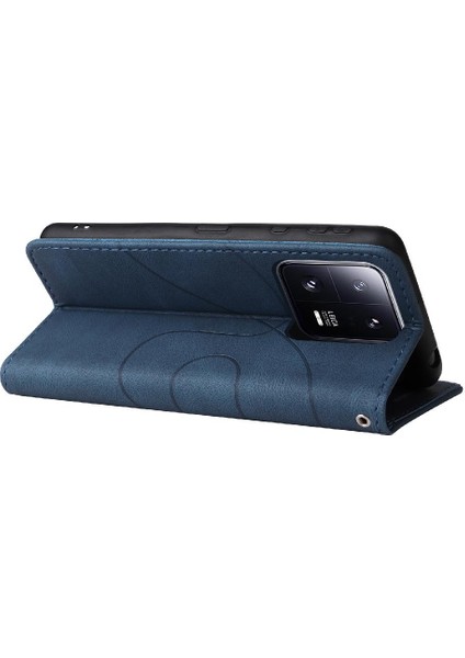 Xiaomi 13 Pro Kickstand Koruyucu Pu Deri Flip Folio Kılıf (Yurt Dışından)