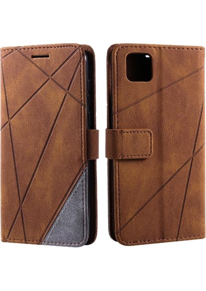 Huawei Huawei P Kart Tutucu Için Kickstand Manyetik Pu Deri Darbeye Dayanıklı (Yurt Dışından)