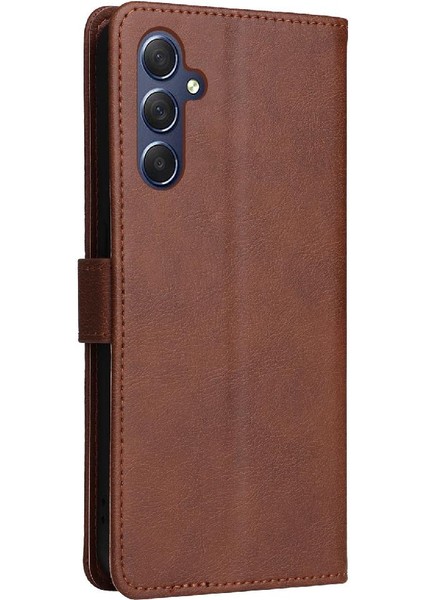Kart Yuvası ile Samsung Galaxy M54 Için Flip Case Klasik Düz Renk Yüksek (Yurt Dışından) fırsatları