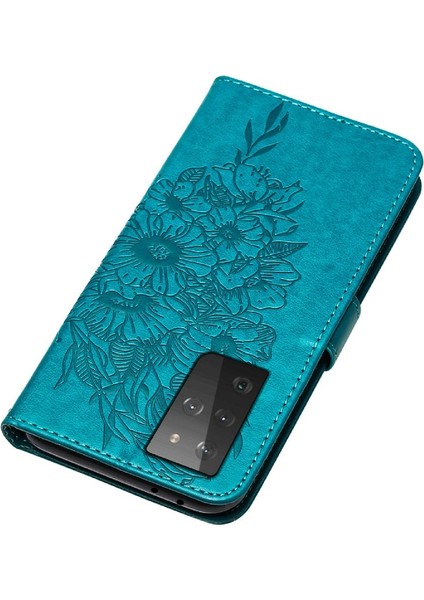 Samsung Galaxy S21 Ultra 5g Kapak Çevirin Kabartma Kelebek (Yurt Dışından)