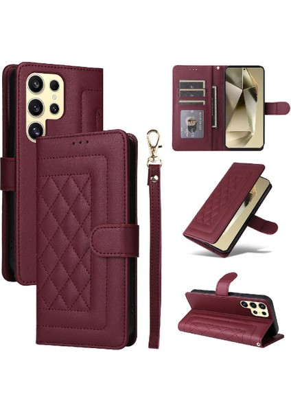 Samsung Galaxy S24 Için Flip Case Ultra Cüzdan Basit Iş Darbeye (Yurt Dışından)