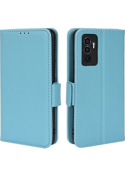 Vivo V23E 5g Kart Yuvaları Için Kılıf Tutucu Manyetik Pu Deri Yan Toka (Yurt Dışından)