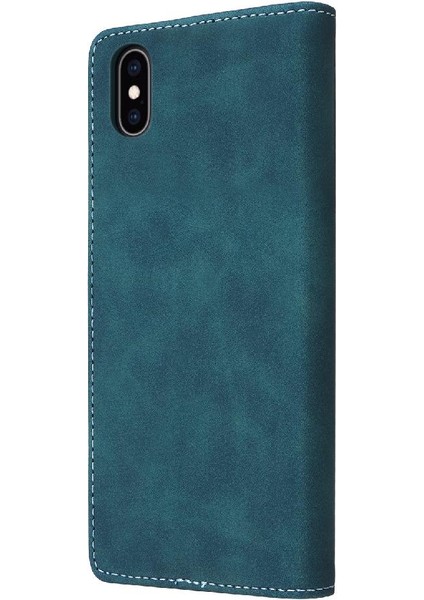 Iphone Xs Max Deri Kılıf Için Basit Iş Cüzdan Kapak Çevirin (Yurt Dışından)