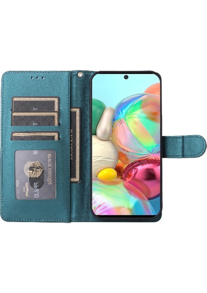 Samsung Galaxy A71 Için Flip Case Darbeye Basit Iş Cüzdan Kılıf (Yurt Dışından) modelleri
