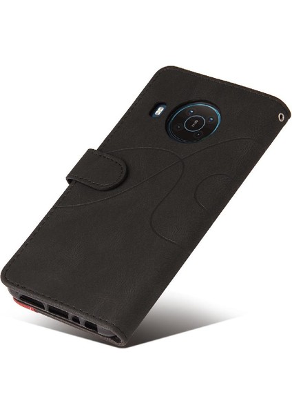 Nokia X10/X20 Pu Deri Flip Folio Kılıf Kickstand Koruyucu (Yurt Dışından) fırsatları
