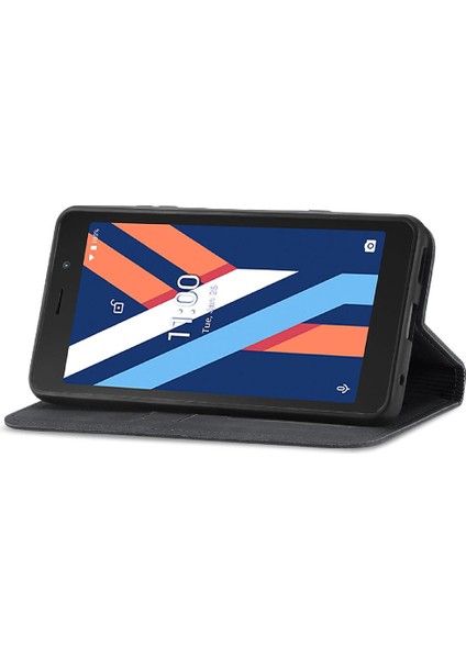 Wiko Y52 Kordon Basit Iş Fermuar Deri Kılıf Cüzdan Için Kılıf (Yurt Dışından) modelleri