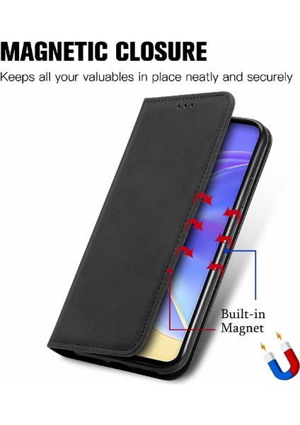Vivo V21E 5g Için Basit Iş Deri Kılıf Kordon Fermuar Cüzdan (Yurt Dışından) fırsatları