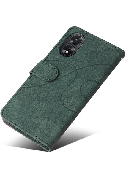Oppo A38 4G/A18 4g Kickstand Koruyucu Kart Yuvası Standı Pu (Yurt Dışından) modelleri