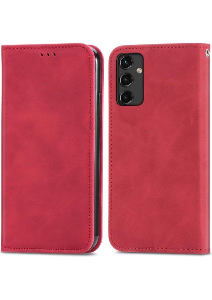 Samsung A14 5g Deri Kılıf Kapak Kapak Basit Iş Cüzdan (Yurt Dışından)