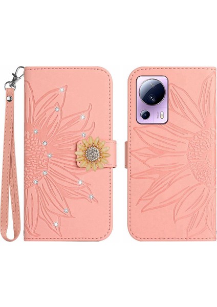 Xiaomi 13 Lite Için Kılıf Telefon Kapak Kart Tutucu Pu Deri Flip Kapak Tpu (Yurt Dışından)