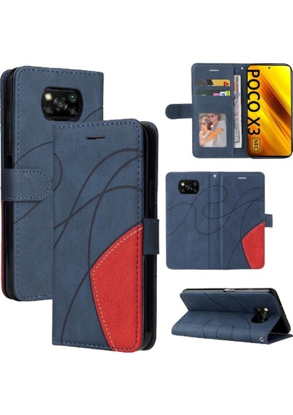 Xiaomi Poco X3/x3 Pro/x3 Nfc Kickstand Koruyucu Pu Deri Flip Case (Yurt Dışından)