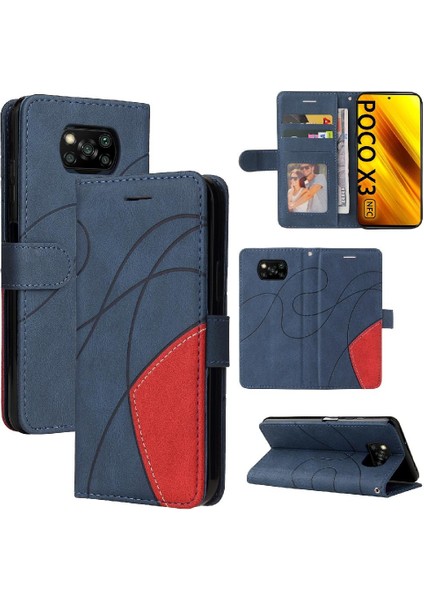 Xiaomi Poco X3/x3 Pro/x3 Nfc Kickstand Koruyucu Pu Deri Flip Case (Yurt Dışından)