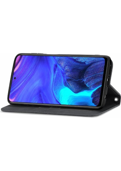 Infinix Not 10 Pro Cüzdan Fermuar Kordon Basit Iş Durum Için Kılıf (Yurt Dışından)
