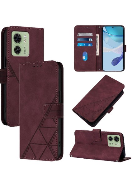 Motorola Kenar 40 5g Kredi Kartı Tutucu Flip Folio Kitap Koruyucu Kılıf (Yurt Dışından)