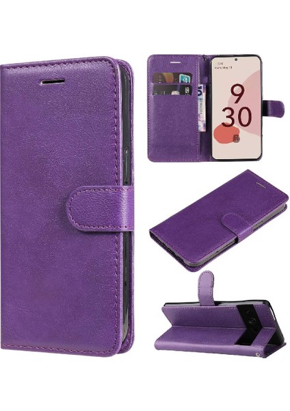 Kart Yuvası Telefon ile Google Piksel 7 Pro Yüksek Kalite Deri Için Flip Case (Yurt Dışından)