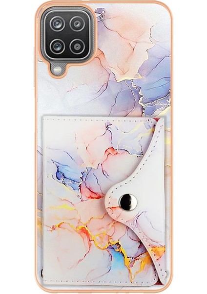 Samsung Galaxy A12 5g Kart Yuvaları Için Kılıf Mermer Yumuşak Tpu Tampon Ince (Yurt Dışından)