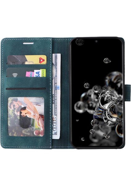 Samsung Galaxy S20 Ultra Cüzdan Basit Iş Flip Kapak Için Flip Case (Yurt Dışından)