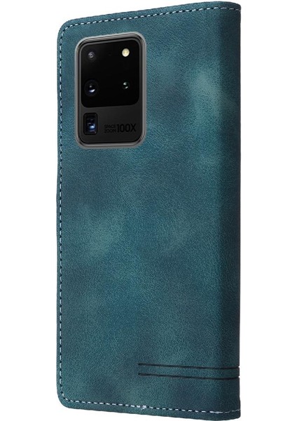 Samsung Galaxy S20 Ultra Cüzdan Basit Iş Flip Kapak Için Flip Case (Yurt Dışından)