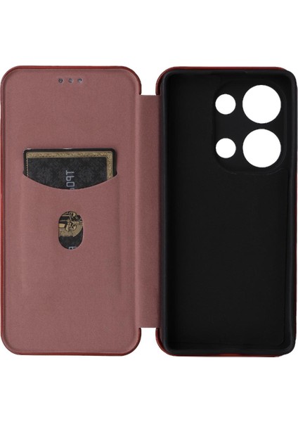 Xiaomi Redmi Için Kılıf NOTE13 Pro 4g Deri Folio Flip Case Tam Karbon (Yurt Dışından) fiyatları