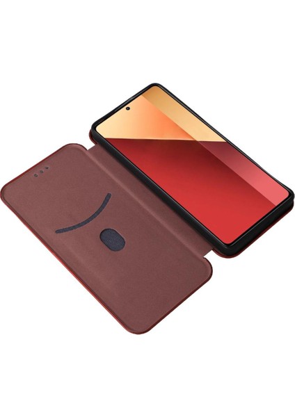 Xiaomi Redmi Için Kılıf NOTE13 Pro 4g Deri Folio Flip Case Tam Karbon (Yurt Dışından) indirimleri