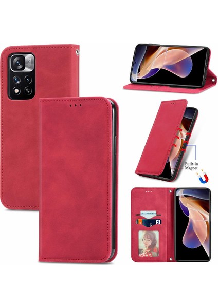 Redmi Not 11 Için Kılıf Pro Kılıf Darbeye Kapak Kapak Cüzdan (Yurt Dışından)