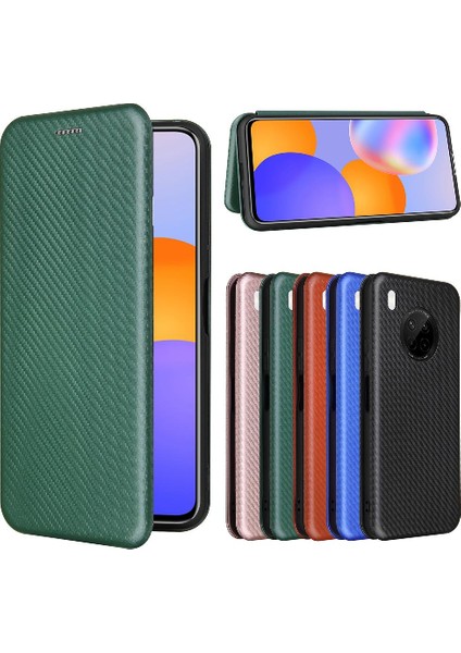 Kart ile Huawei Y9A Tam Koruma Deri Folio Flip Case Için Kılıf (Yurt Dışından) indirimleri