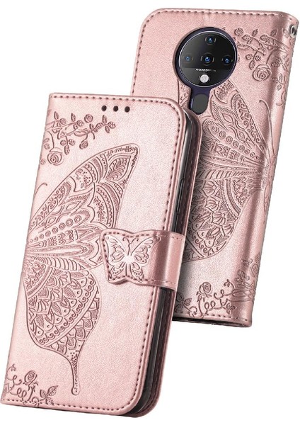 Tecno Spark 6 Kanat Çok Renkli Iş Kelebek Cüzdan Için Kılıf (Yurt Dışından)